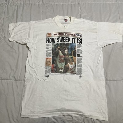 VTG 1995 Houston Rockets Newspaper How Sweep It Is! NBA Champs T