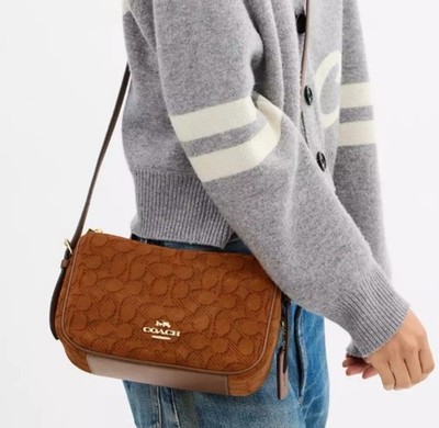 Gorgeous Coach Kailey Signature Suede Shoulder Bag NWT | eBay