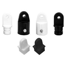 Sea Dog 273175-1 3/4" O.D. Black Injection Molded Nylon Inside Eye End