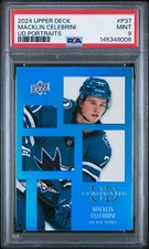 Macklin Celebrini 2024 UD Portraits #P37 PSA 9