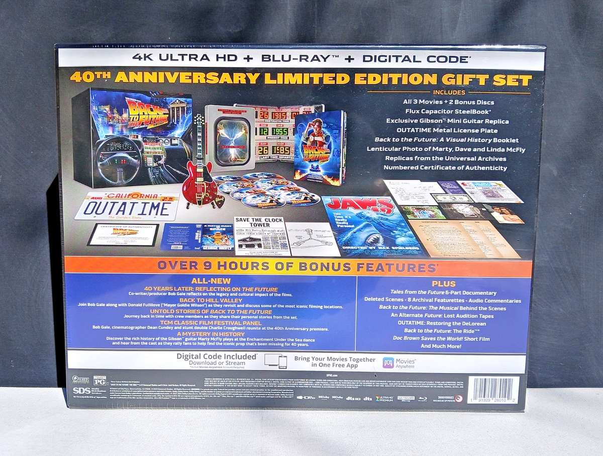 コント55号 40th ANNIVERSARY MOVIE BOX Back to the Future 40th Anniversary 4K Blu-ray Steelbook Gift Set