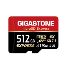 GIGASTONE 512GB microSD Express, MicroSDXC Express Memory Card SD 7.1 Speed u...