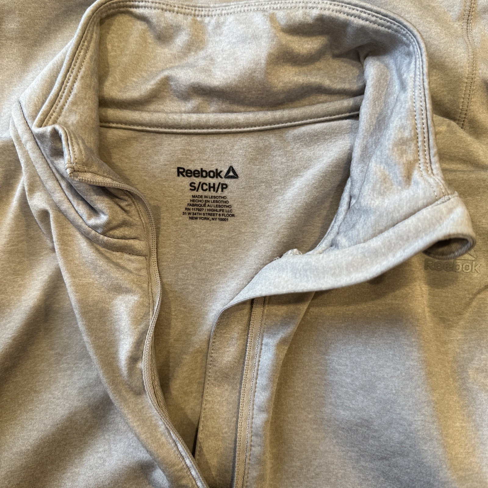 Reebok Gray Lightweight Half Zip Active Pullover … - image 5