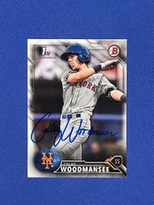 COLBY WOODMANSEE RC SIGNED 2016 BOWMAN DRAFT #BD-86 METS AUTO autograph