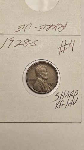 wheat penny 1928S HIGH GRADE XF/AU LINCOLN CENT 1928-S LOT #4 STRONG WHEAT EAR'S