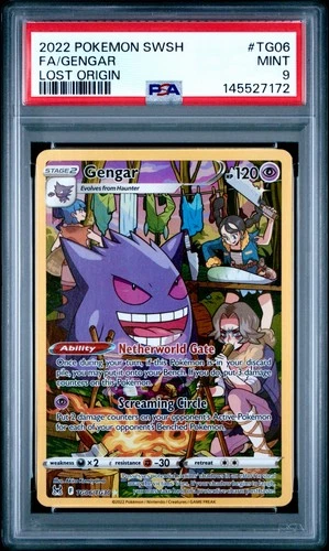 Gengar TG06/TG30 Trainer Gallery Lost Origin PSA 9 Pokémon card
