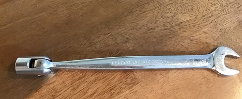 Vintage Snap-on FHO 18 Flex/Open End Combo 9/16” Wrench