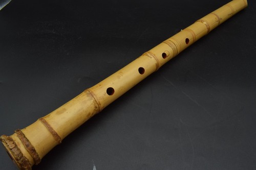 Japanese antique Vintage Shakuhachi Flute Instrument length 64.0cm Bamboo Japan