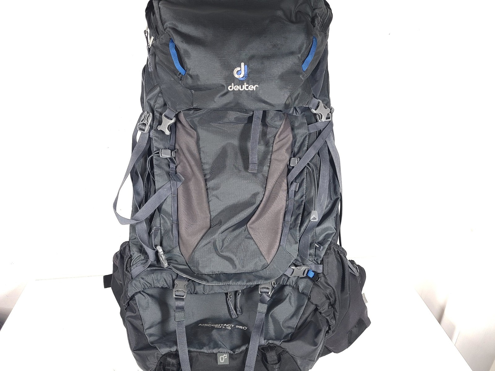 Deuter Aircontact Pro 60+15 Hiking Trekking Backpacking Backpack Gray