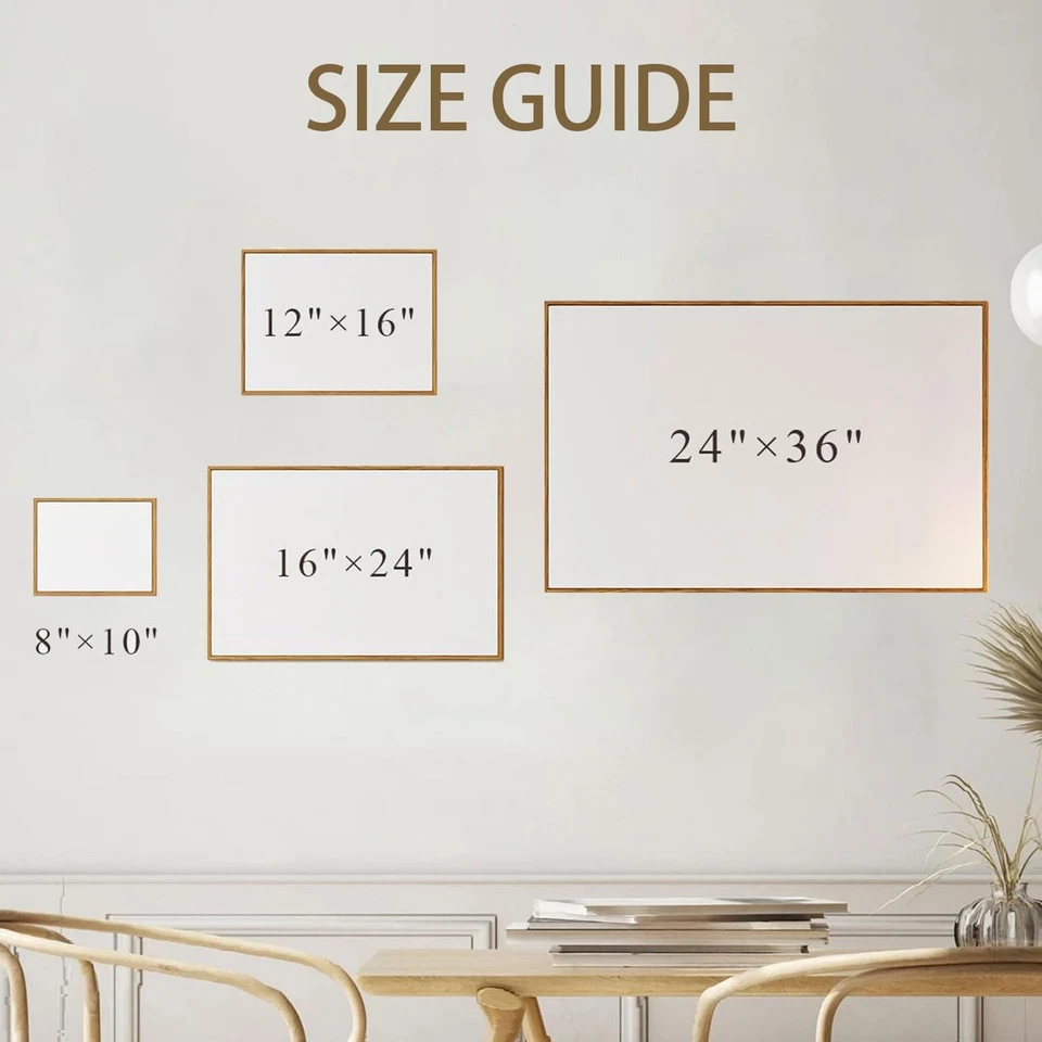 Arte de parede em tela vintage com estampa emoldurada, pintura a óleo rústica de paisagem de flores silvestres - Imagem 2 de 4