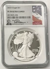 2023-S $1 1oz .999 Silver Eagle Proof Signed Thomas Uram NGC PF70 Ultra Cameo