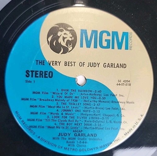 JUDY GARLAND VINYL in shrinkwrap (frameable) VERY BEST OF - LP SE-4204 - Picture 2 of 13