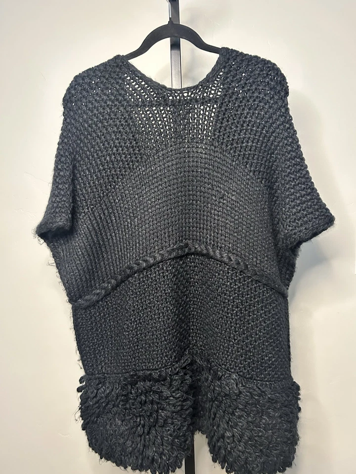 Chaleco Suéter Rebecca Minkoff Mujer Carbón Cuello en V Talla XL Foto 3 de 3