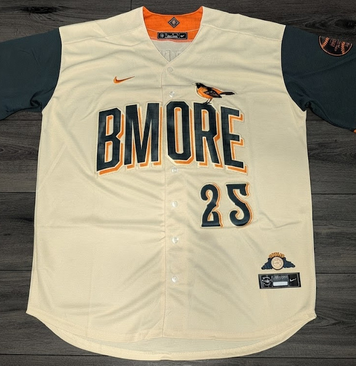 Pete Alonso #25 Baltimore Orioles City Connect Cream Stitched Jersey NWT S-3XL