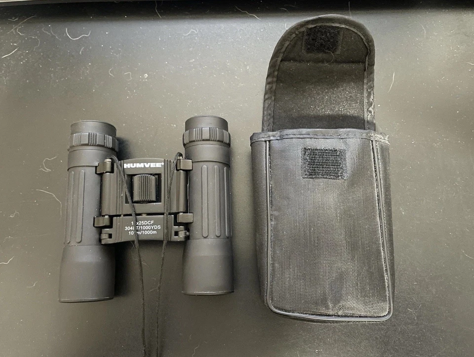 Humvee 10x25 Dcf 304 Feet Thousand Yards Binoculars And Case - Image 2 of 4