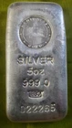 5 OUNCE * EMIRATES  GOLD * SILVER BAR 999.0 * 5 OZ