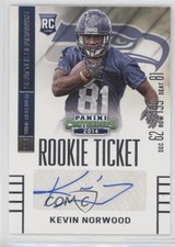 2014 Panini Contenders Kevin Norwood (Ball in Right Hand) #148 Auto 00m2