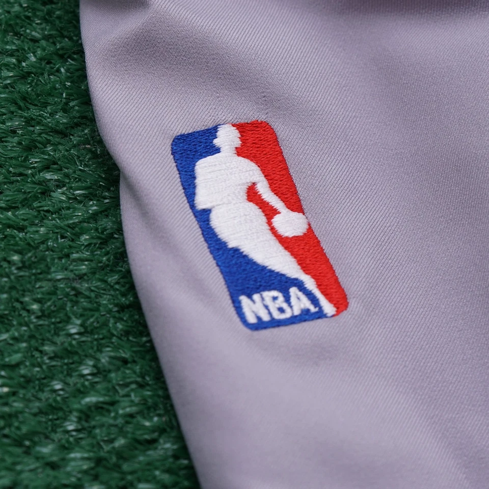 2016-17 Brooklyn Nets NBA Adidas Authentic On-Court Rev 30 Alt Grey Game Shorts - Image 4 of 4