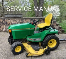 John Deere 425, 445, 455 Lawn & Garden Tractors Service Technical Manual CDROM