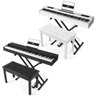 White/Black88Key Fully Weighted Hammer Action Digital Piano Keyboard Pedal,Bench