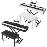 White/Black88Key Fully Weighted Hammer Action Digital Piano Keyboard Pedal,Bench