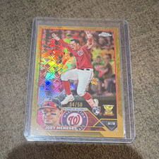 Topps 2023 Chrome Joey Meneses Nationals #60 Gold Refractor /50 Rookie Card