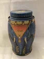 Elephant Grey Williamson Tea Tin (Empty)