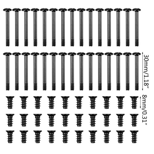 60 Pieces Fan Mount Screws Case Fan Screws Set Hardware Supplies Lightweight - Afbeelding 8 van 8
