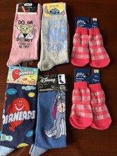 Lot Of 4 Pair Novelty Socks size 9-13  2 Pair Of Dog Socks By Youly