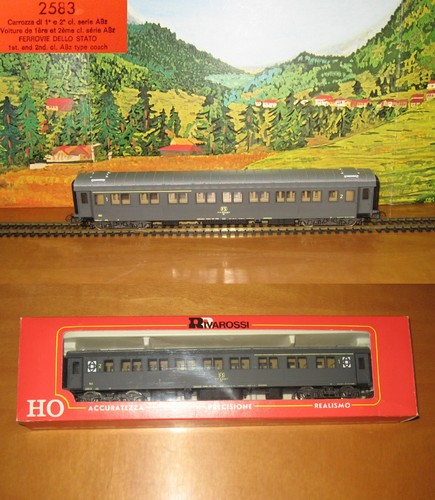 Rivarossi HO 200 carrozza FS 1-2 classe V AZ 37 FS art 2583 con arred. art 2583 | Zustand: Usato