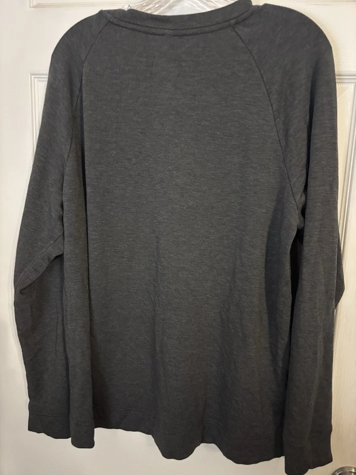 Moletom Lou & Grey Signaturesoft tamanho XL cinza urze - Imagem 4 de 4