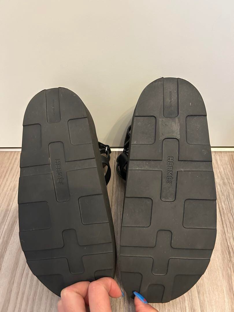 Hermes Enid H Logo Sports Platform Sandals Mules Pumps Shoes Women