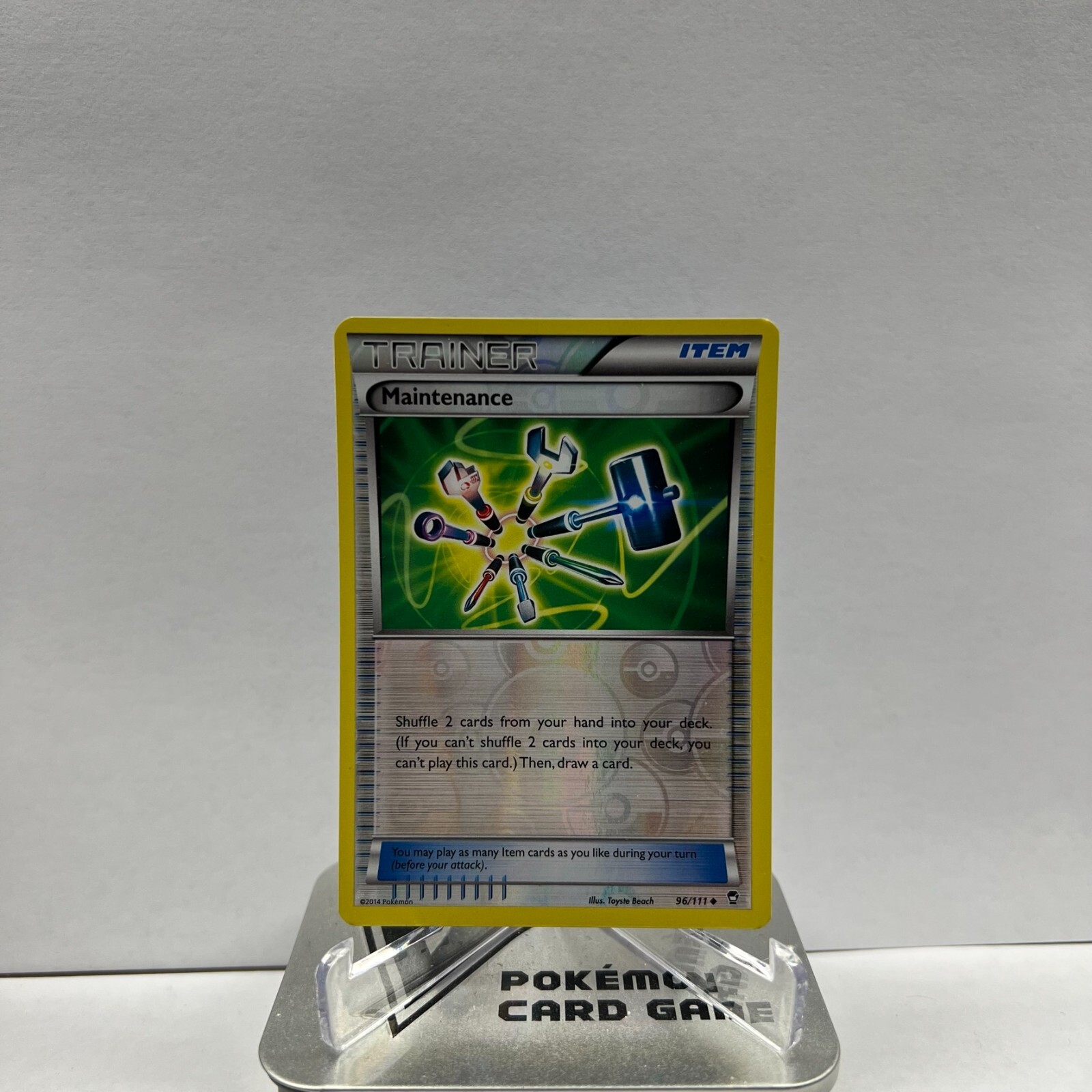 Pokemon TCG Maintenance 96/111 Reverse Holo Uncommon XY Furious Fists LP/NM