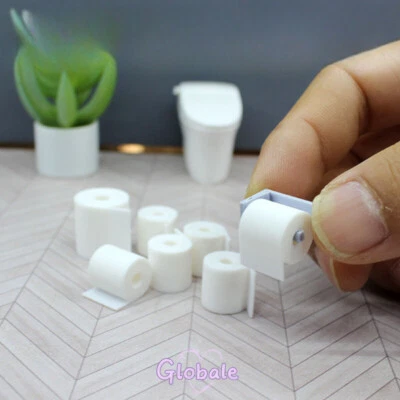 4Set Maßstab 1:12 Puppenhaus Miniatur Rollenpapier Kunststoff Zubehör Spielzeug - Bild 1 von 4