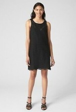 Gap Women's Black Sleeveless Eyelet Shift Dress NWT! M Medium