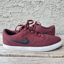 Nike Shoes Men Size 13 Check Solar Red Wine Bordeaux 843896-611 Nike SB