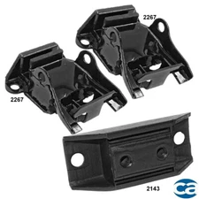 For 66-67 Engine Motor Mounts & Auto Trans. Mount 3Pcs Set for Chevrolet Caprice