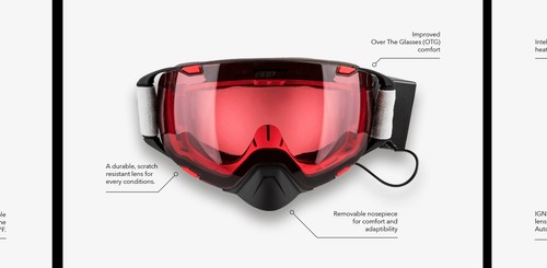 Nuovi occhiali da motoslitta 509 Aviator 2.0 Ignite S1 riscaldati antiappannamento, sci, snowboard - Foto 13 di 46
