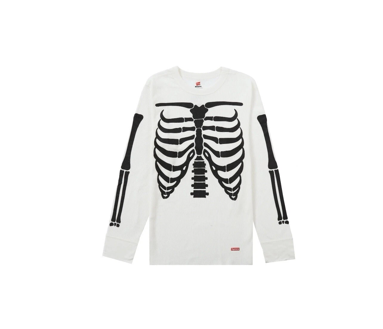 Chemise blanche Supreme Hanes Bones Thermal Crew Taille : XXL