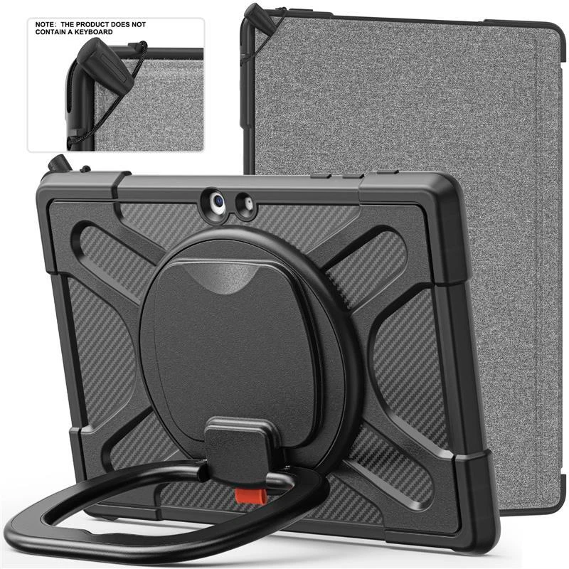 Microsoft Surface Go 4 3 2 1st Stand Case Heavy Duty Shockproof Armor Flip Cover - Image 3 of 4