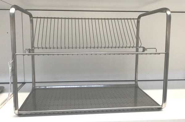NUEVO Escurridor de platos Ikea Estante Cubiertos Platos Bandeja Secado Utensilios de cocina, Plateado