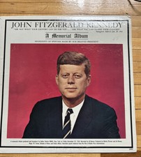JFK John Fitzgerald Kennedy A Memorial Album LP Vinyl Record Vintage 1963