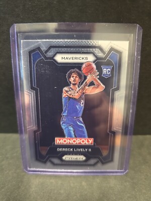 DERECK LIVELY II 2023-24 Prizm Monopoly Base RC Dallas Mavericks #24  -72