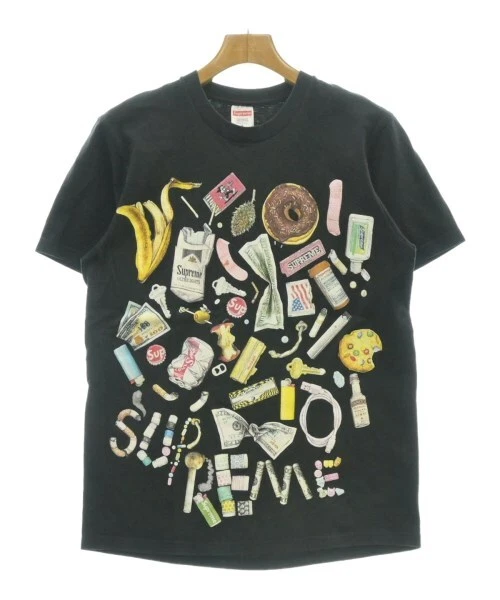 Supreme T shirts/coupes et cousues noir S 2200536473011