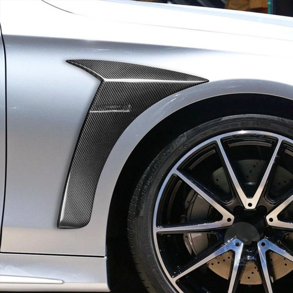 碳纤维侧通风口挡泥板适用于梅赛德斯奔驰 W222 S63 S65 AMG 14-19 — 第 3/4 张图片