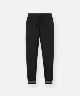 PAPER PLANES    BLACK  PLANES  LOGO JAQUARD SWEATPANTS   SIZE   2XL  