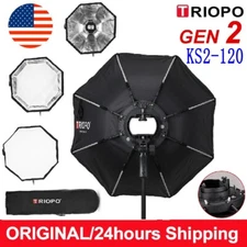 US TRIOPO KS2-120 120cm Octagon S Bracket Softbox For Godox Yongnuo Speedlite