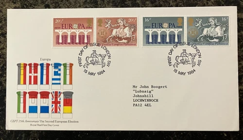 United Kingdom 1984 - Europa Bridges stamps FDC London SW