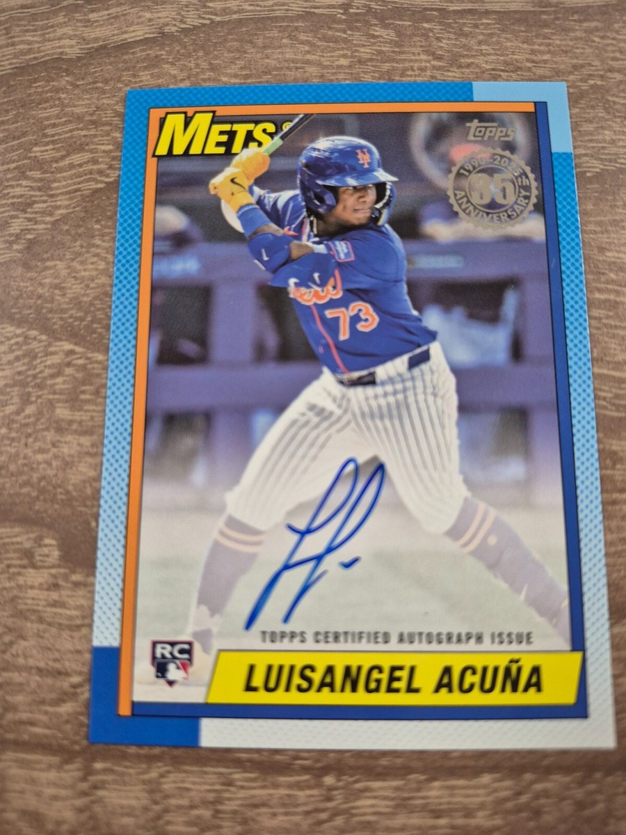 2025 Topps Series 2 1990 Topps Auto Luisangel Acuna (#90A-LAC