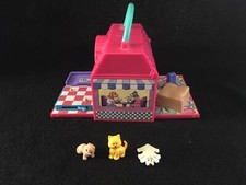 Pound Puppies Diner Kibble Korner Hideaway carry along Vintage 1995 Galoob Kitty